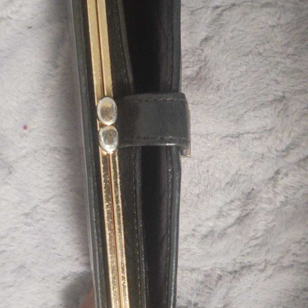 Coach Vintage Black Leather Checkbook Wallet - Picture 5 of 12